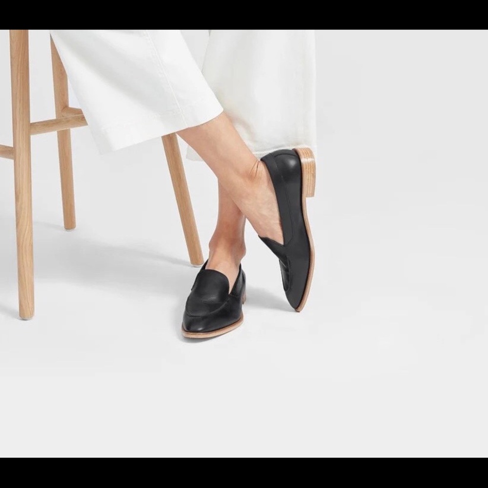Everlane The Modern Loafer in Black Leather
